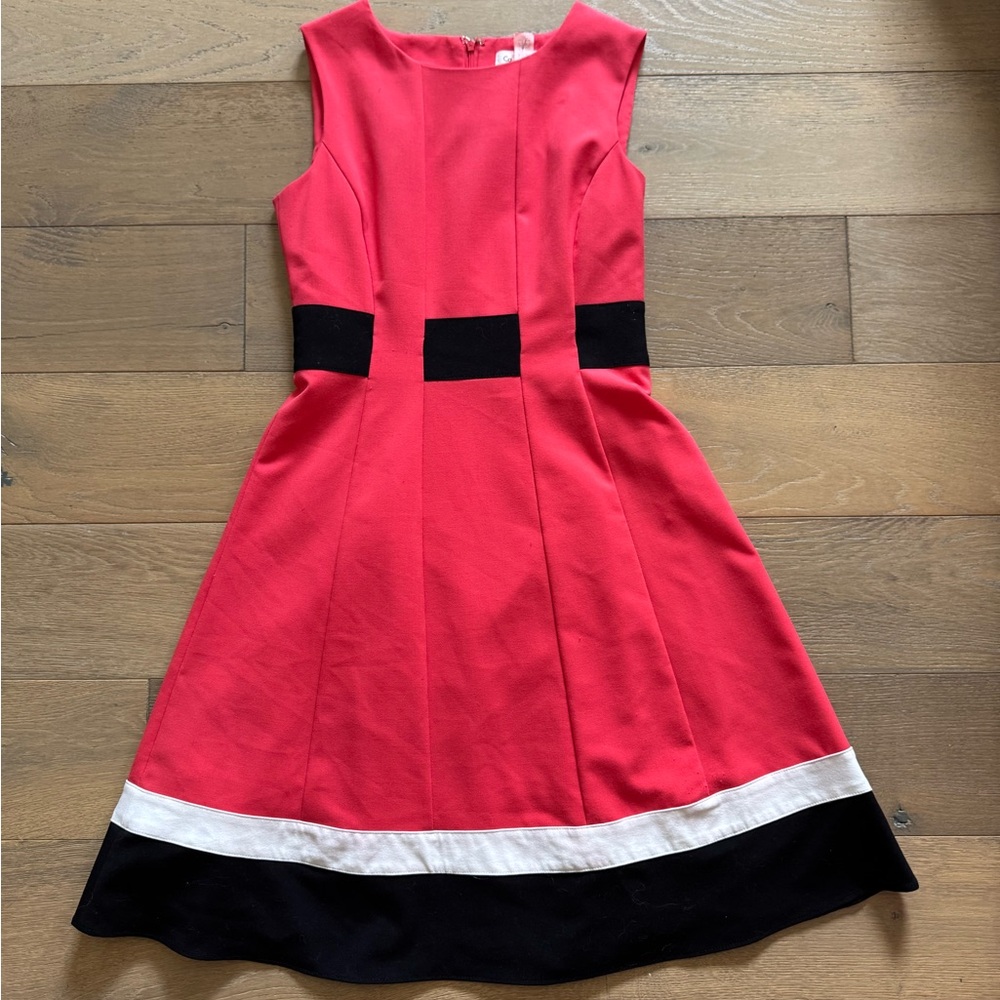 Calvin Klein Red and Black Kids Formal Dress
